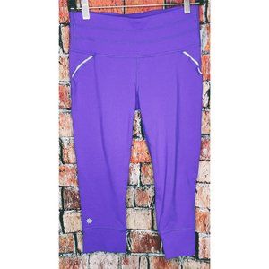 Athleta Silver Relay Capri Crop Women’s Purple Small Leggings